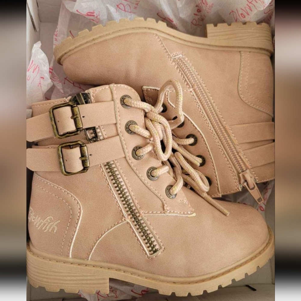 Blowfish Malibu Toddler Size 8 Blush Combat boots